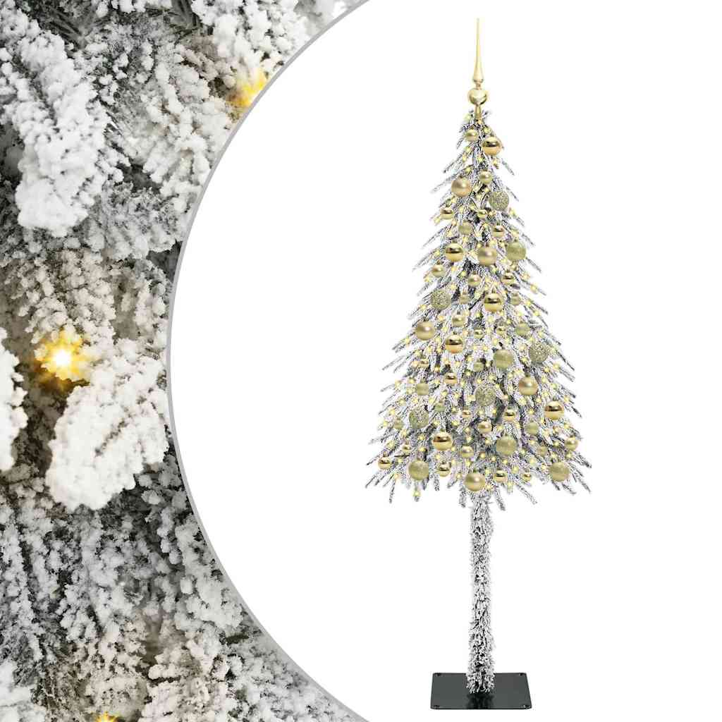 Christmas Tree with 300 LEDs White 180 cm PE and Steel