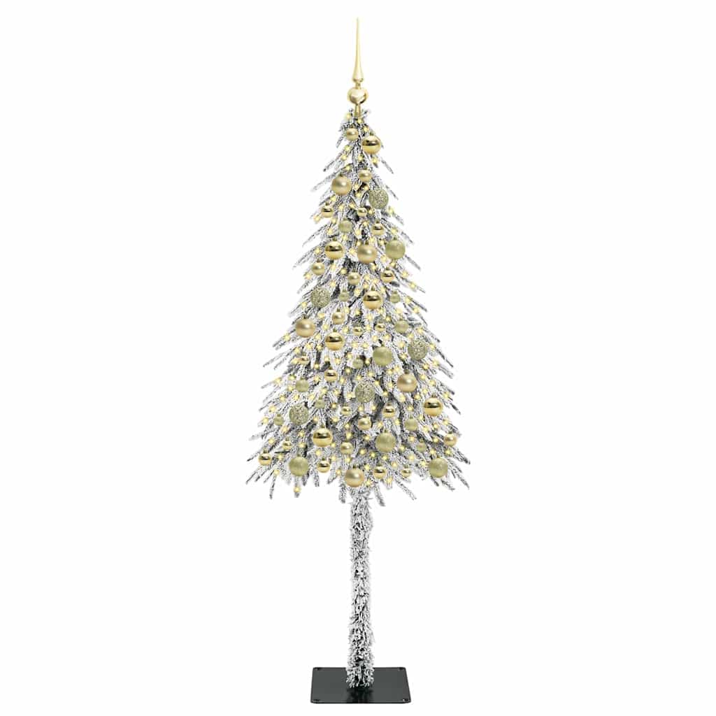 Christmas Tree with 300 LEDs White 180 cm PE and Steel