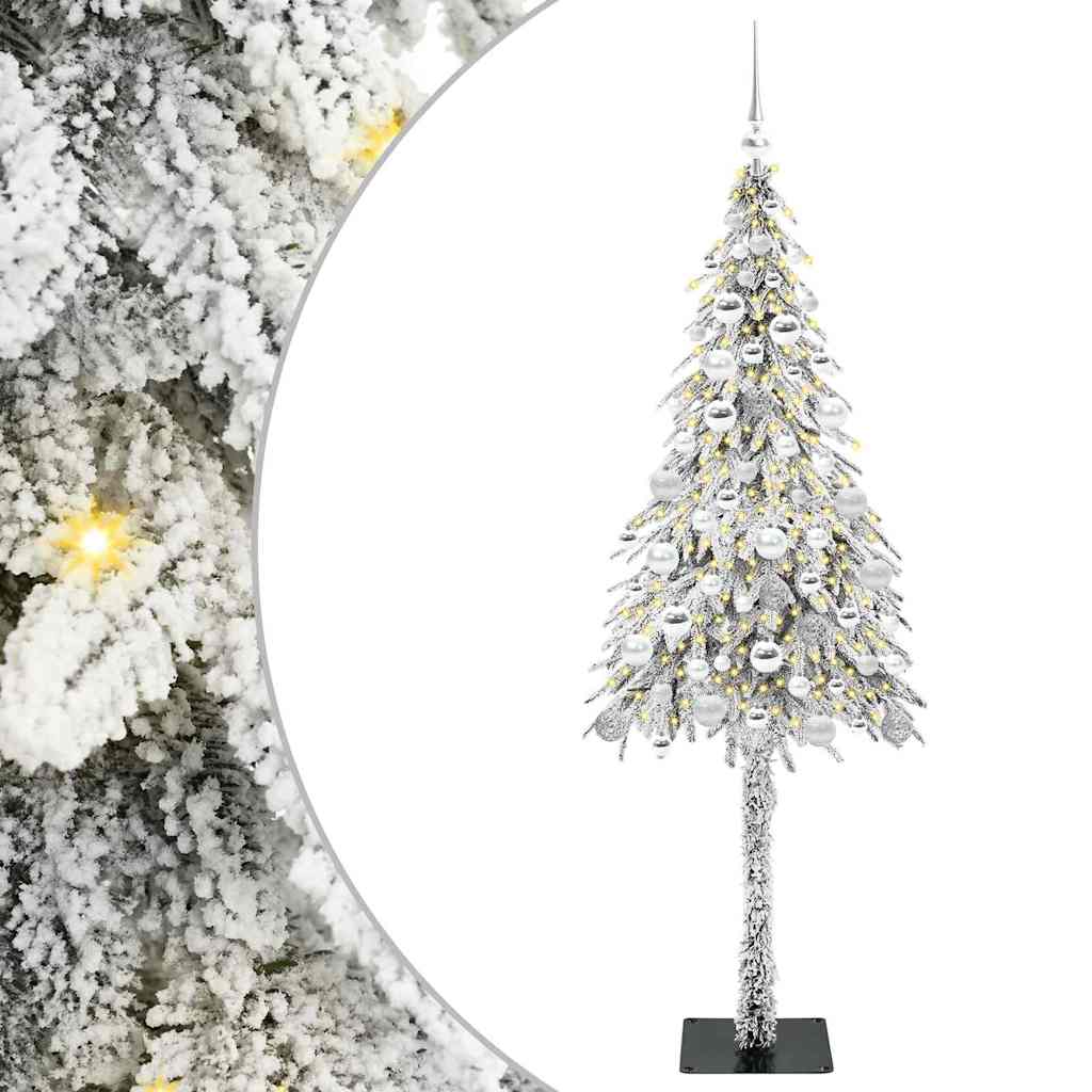 Christmas Tree with 300 LEDs White 180 cm PE and Steel