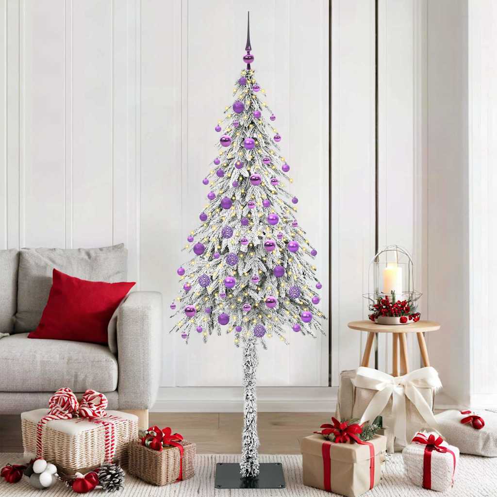 Christmas Tree with 300 LEDs White 180 cm PE and Steel