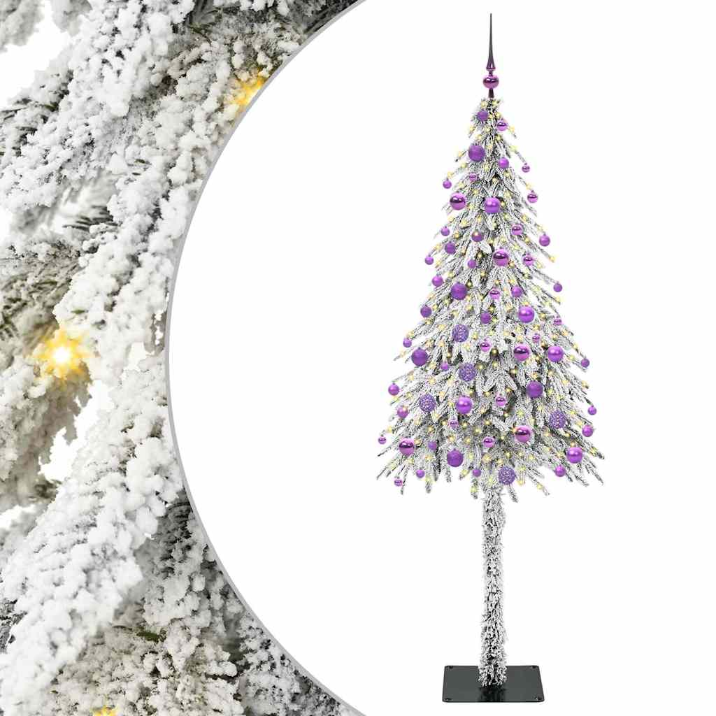 Christmas Tree with 300 LEDs White 180 cm PE and Steel