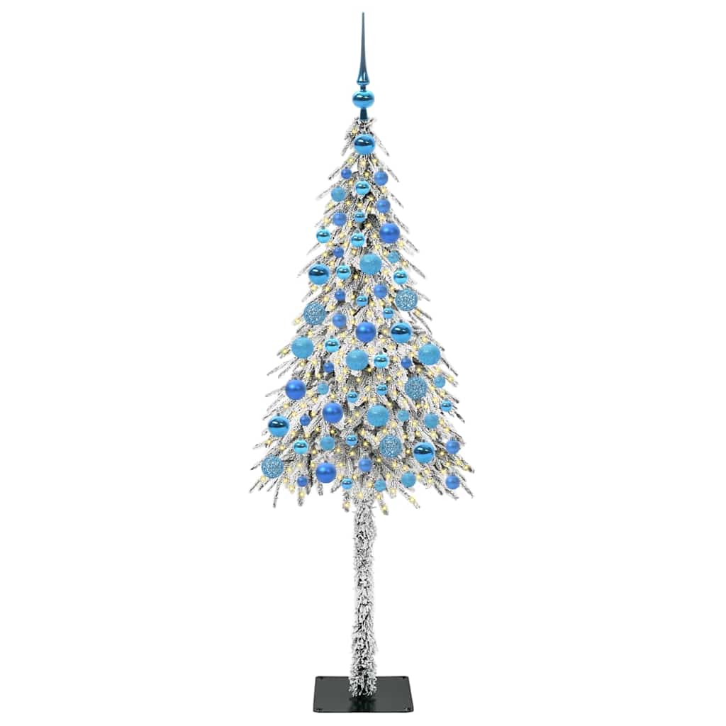Christmas Tree with 300 LEDs White 180 cm PE and Steel