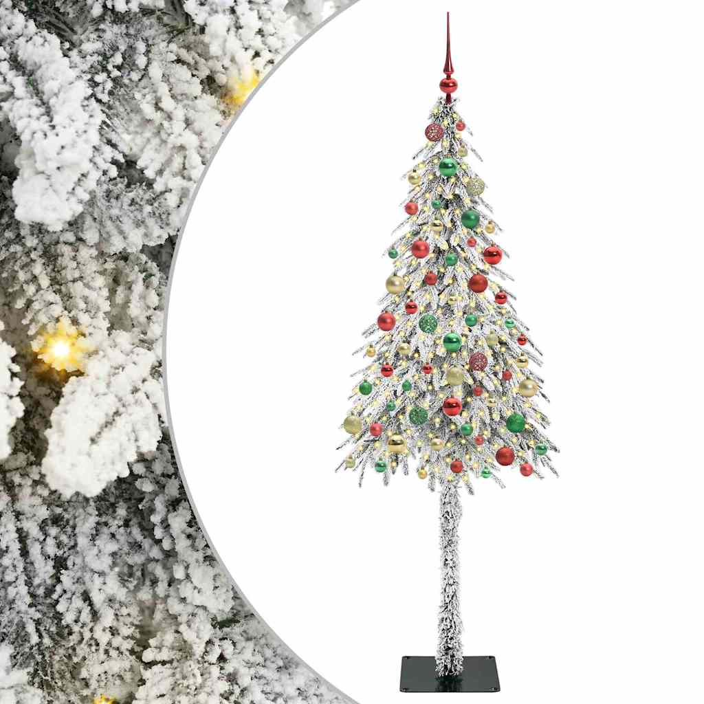 Christmas Tree with 300 LEDs White 180 cm PE and Steel