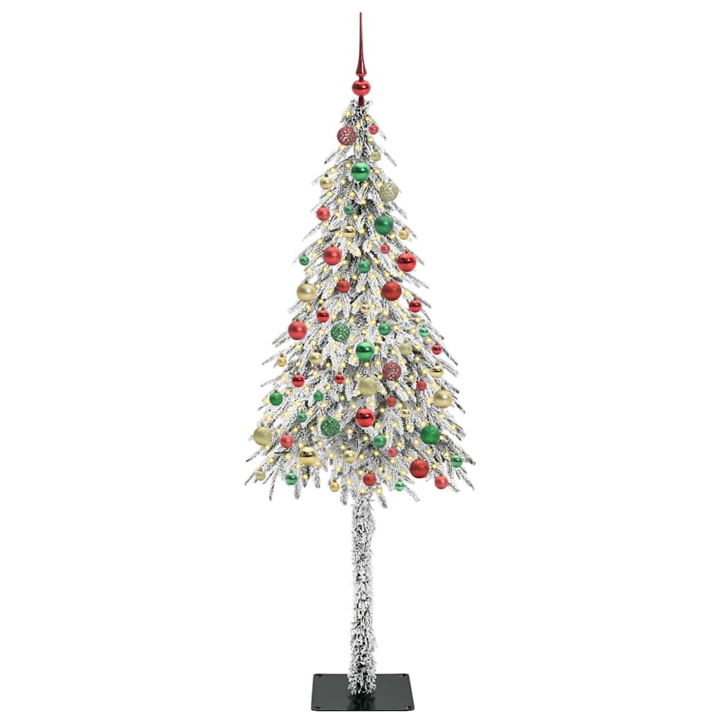 Christmas Tree with 300 LEDs White 180 cm PE and Steel