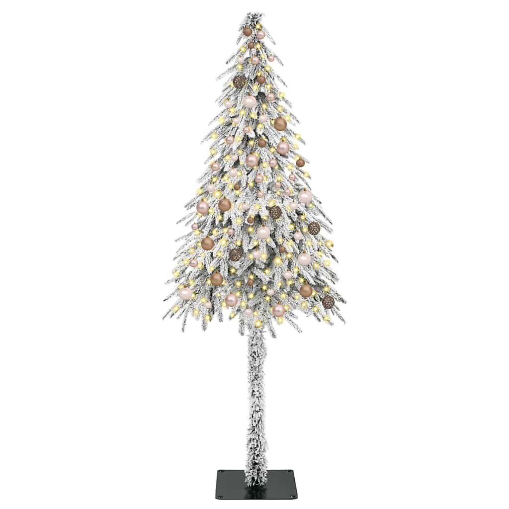Christmas Tree with 300 LEDs White 210 cm PE and Steel