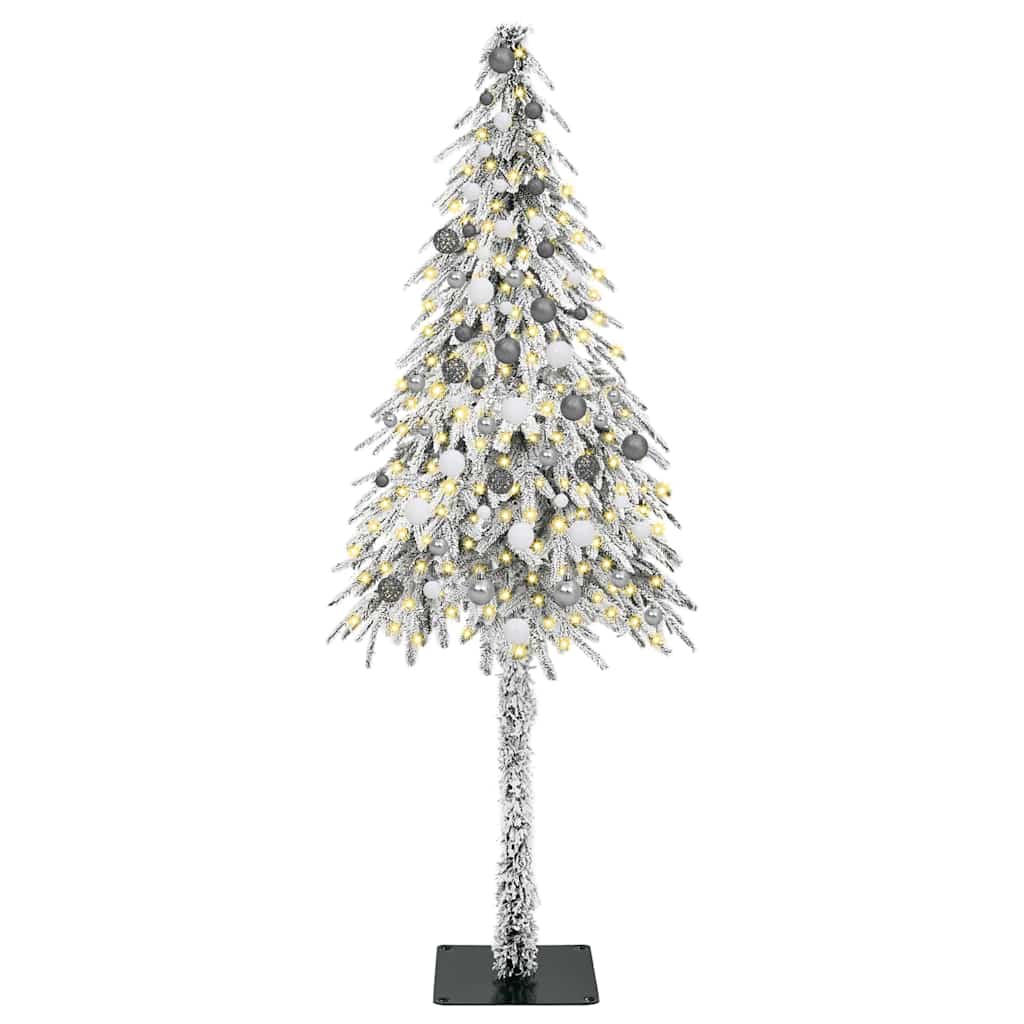 Christmas Tree with 300 LEDs White 210 cm PE and Steel