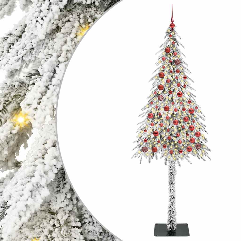 Christmas Tree with 300 LEDs White 210 cm PE and Steel