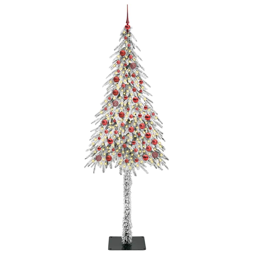 Christmas Tree with 300 LEDs White 210 cm PE and Steel