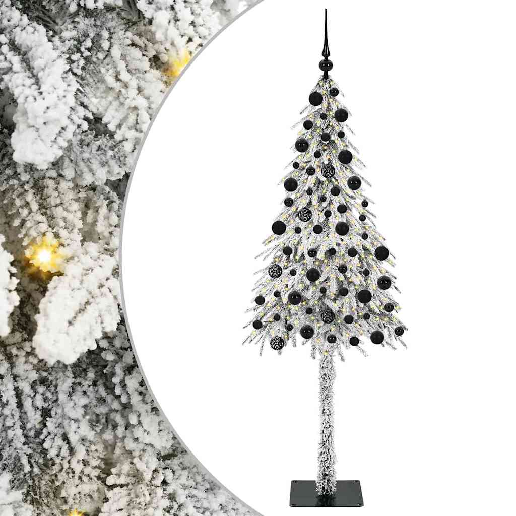 Christmas Tree with 300 LEDs White 210 cm PE and Steel