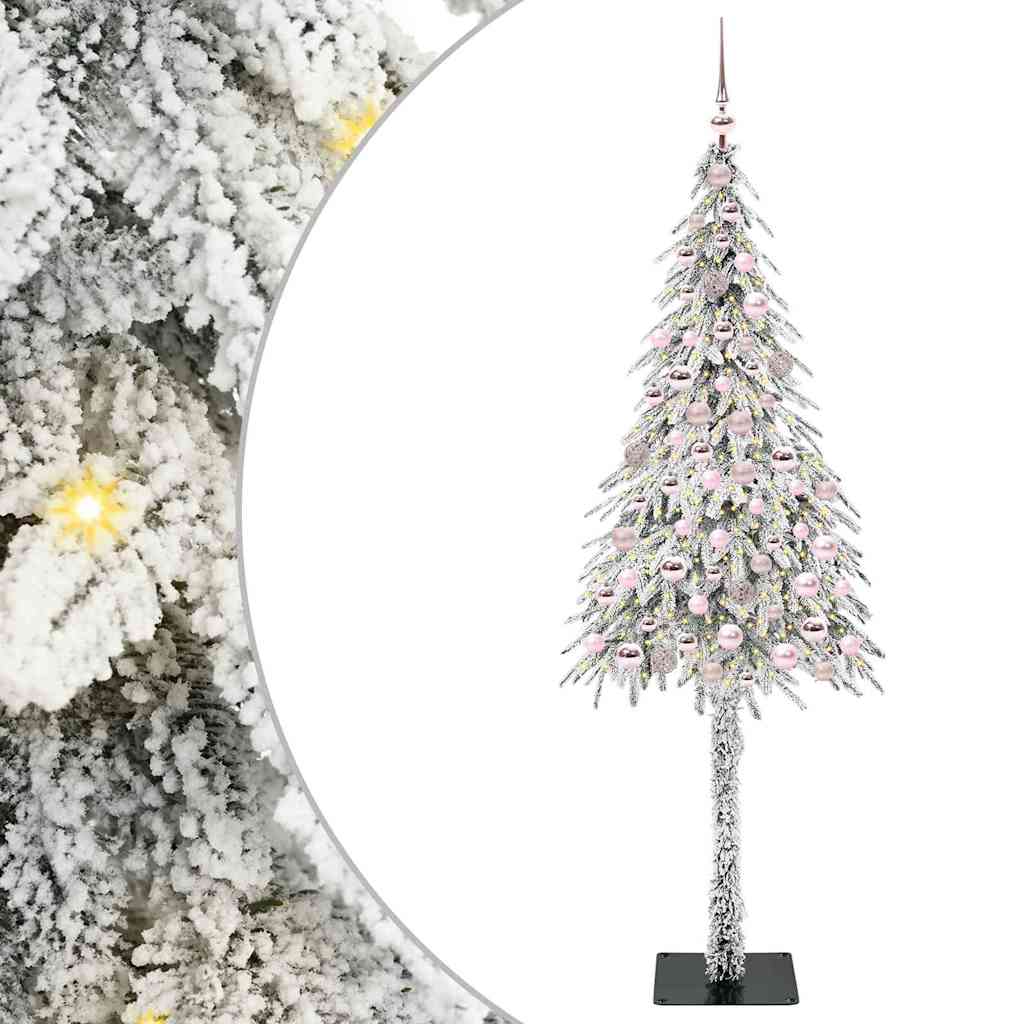 Christmas Tree with 300 LEDs White 210 cm PE and Steel