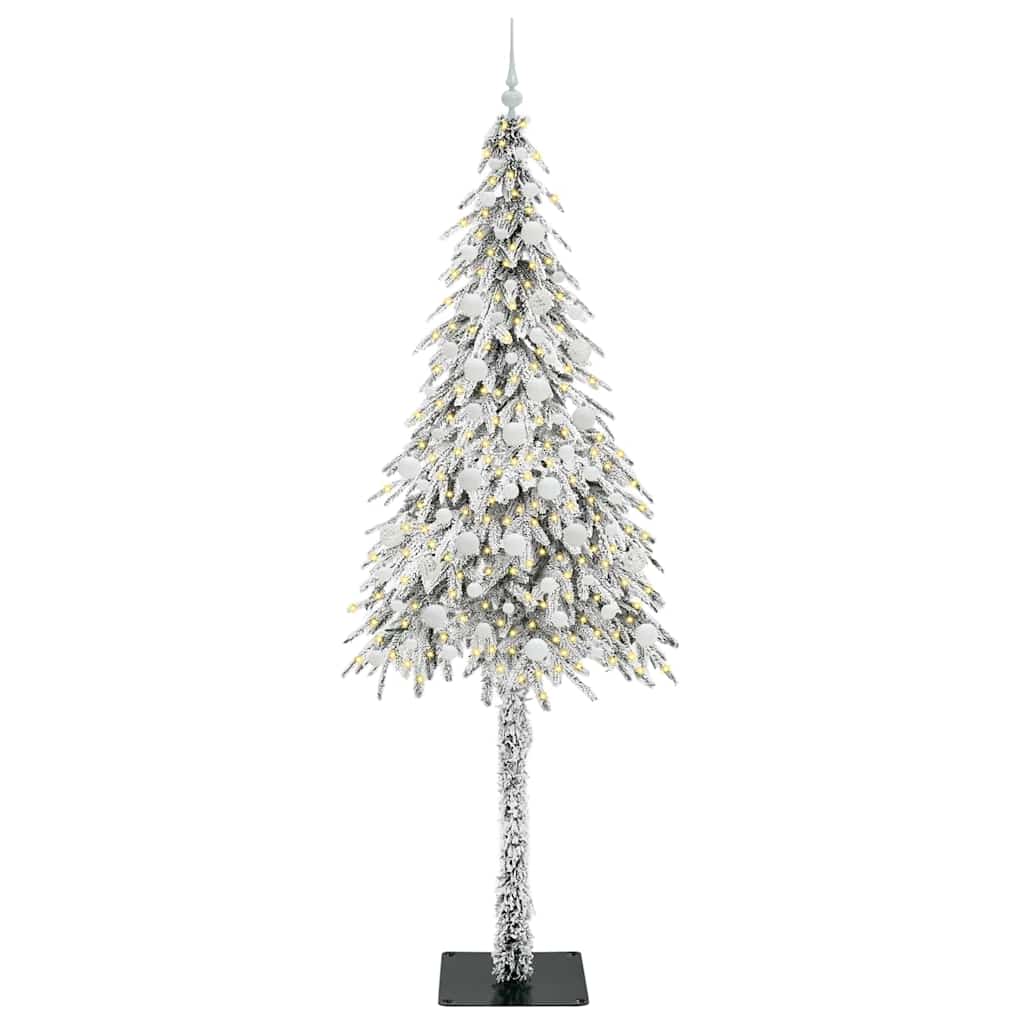 Christmas Tree with 300 LEDs White 210 cm PE and Steel