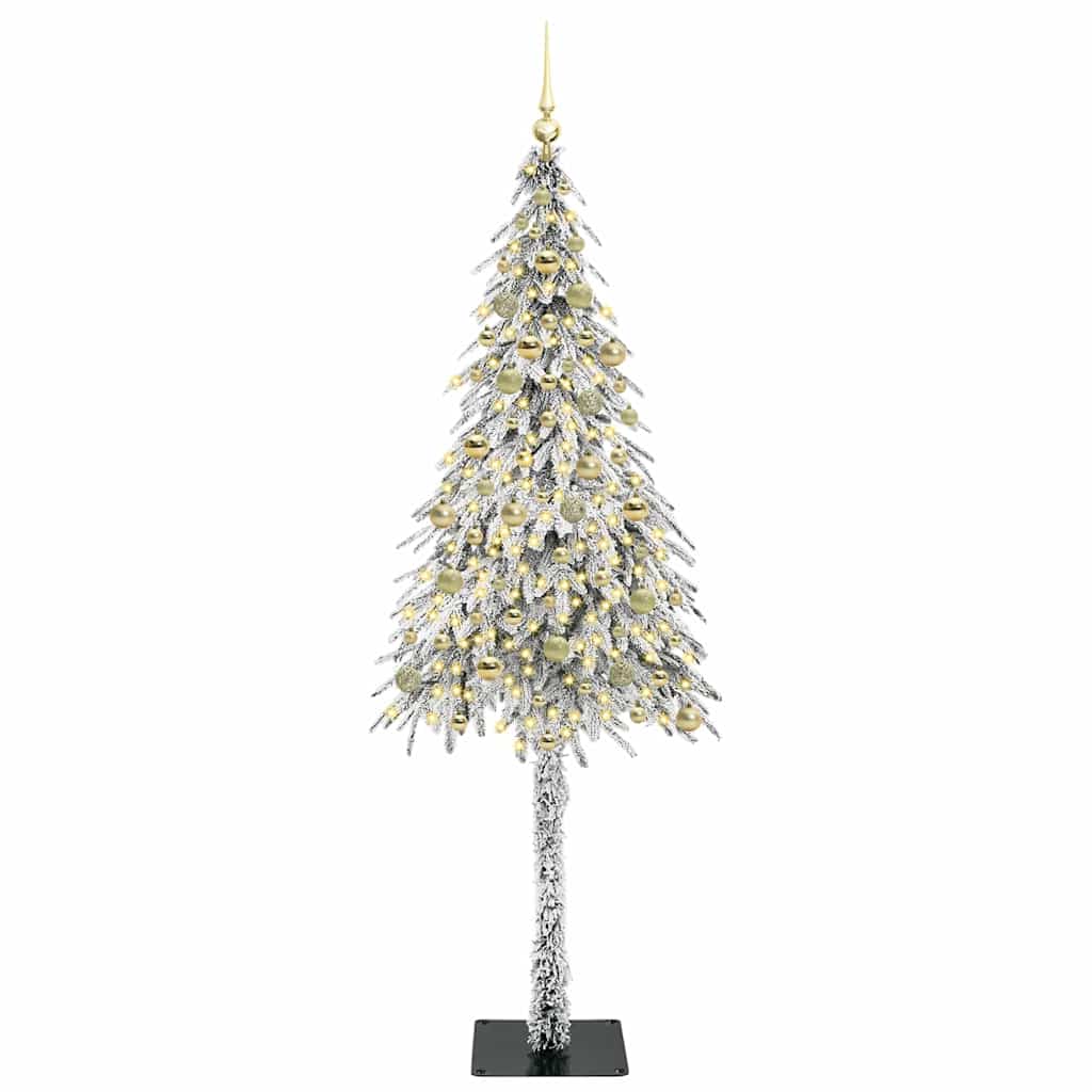 Christmas Tree with 300 LEDs White 210 cm PE and Steel