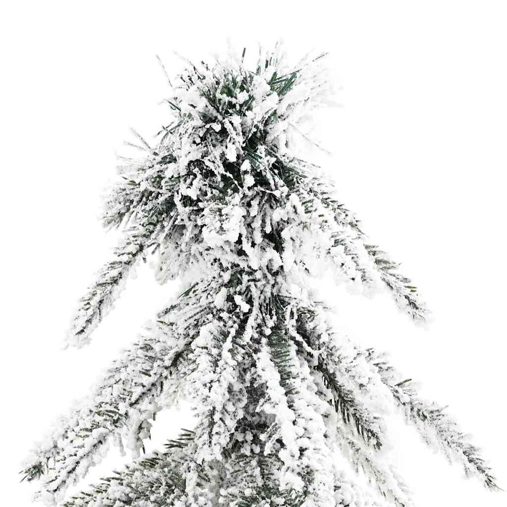 Christmas Tree with 300 LEDs White 210 cm PE and Steel