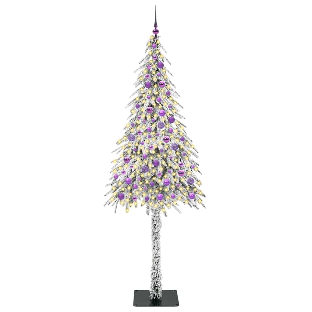 Christmas Tree with 300 LEDs White 210 cm PE and Steel