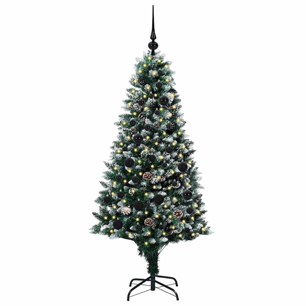 Artificial Christmas Tree with 150 LEDs with Stand Green 150 cm