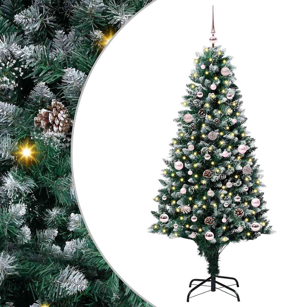 Artificial Christmas Tree with 150 LEDs with Stand Green 150 cm