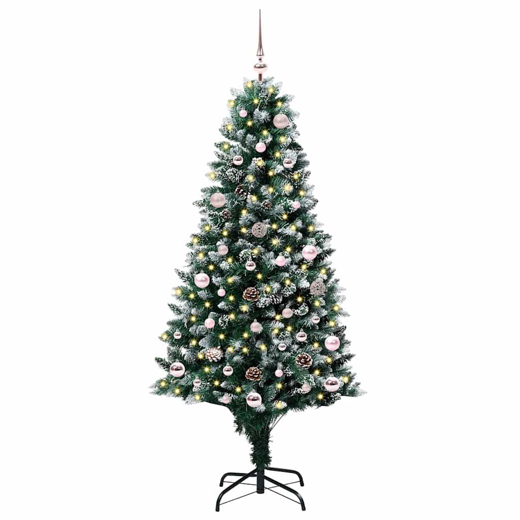 Artificial Christmas Tree with 150 LEDs with Stand Green 150 cm