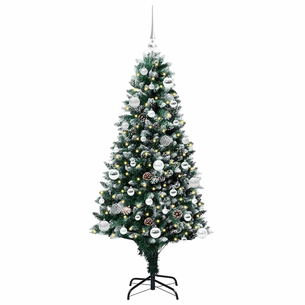 Artificial Christmas Tree with 150 LEDs with Stand Green 150 cm
