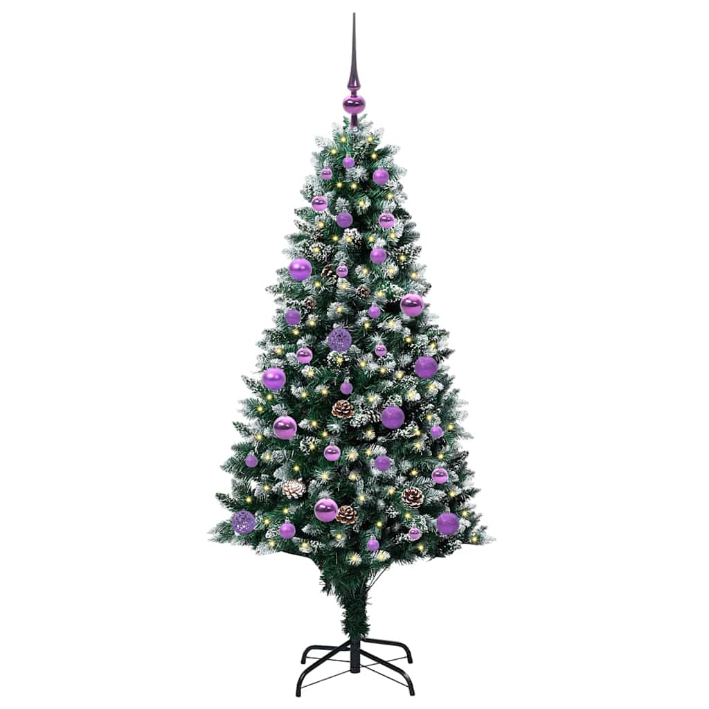 Artificial Christmas Tree with 150 LEDs with Stand Green 150 cm