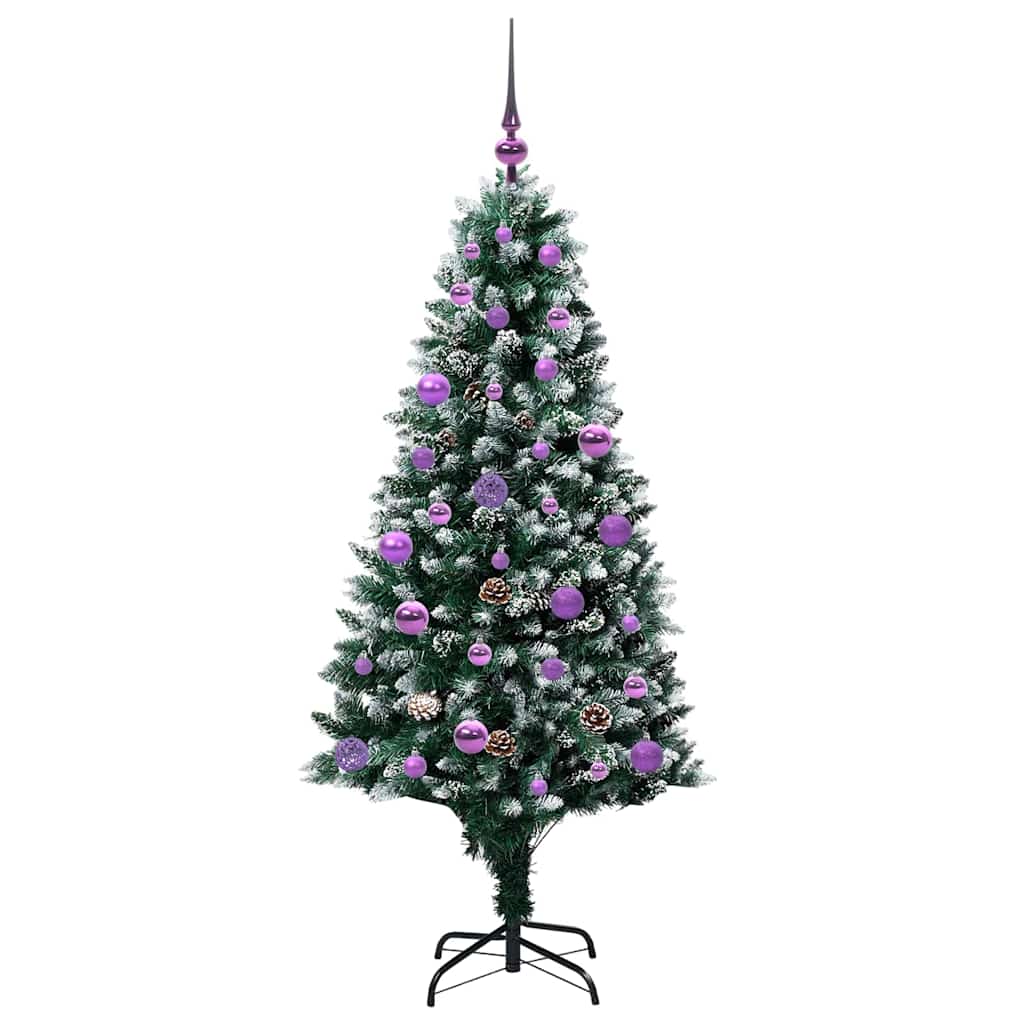 Artificial Christmas Tree with 150 LEDs with Stand Green 150 cm
