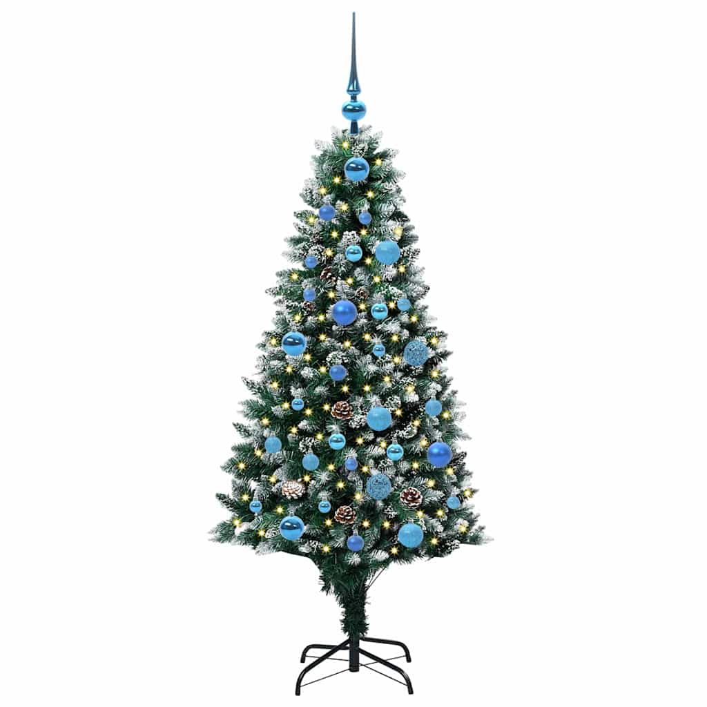 Artificial Christmas Tree with 150 LEDs with Stand Green 150 cm