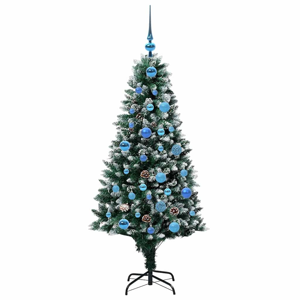 Artificial Christmas Tree with 150 LEDs with Stand Green 150 cm