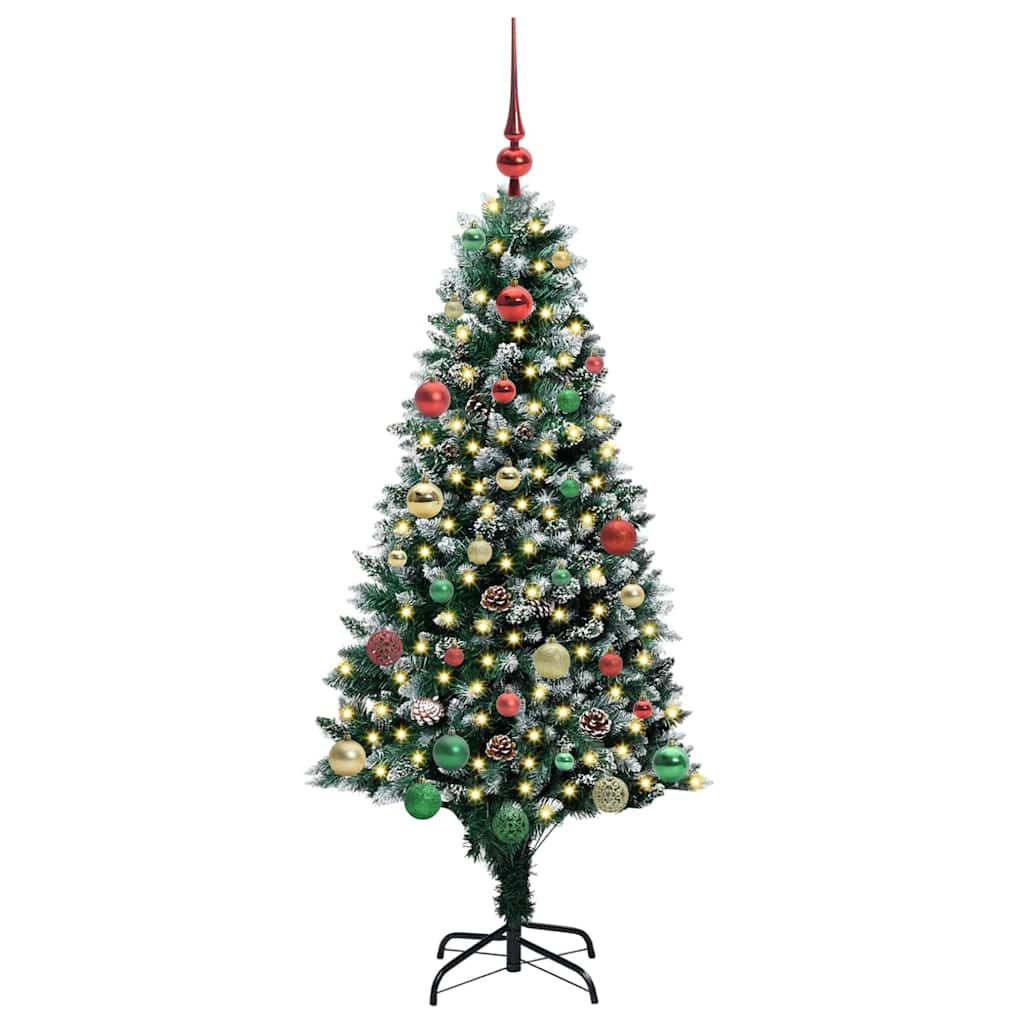Artificial Christmas Tree with 150 LEDs with Stand Green 150 cm