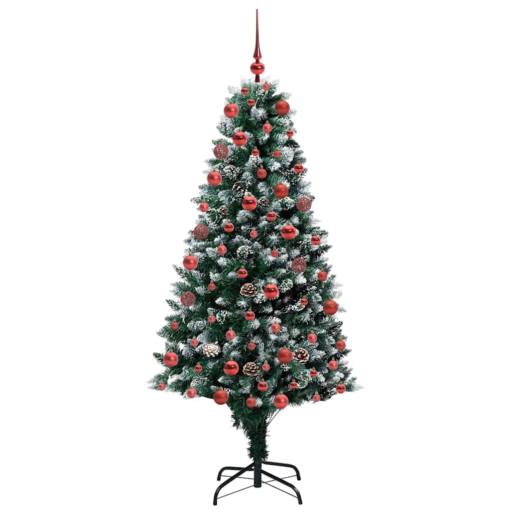 Artificial Christmas Tree with 300 LEDs with Stand Green 180 cm