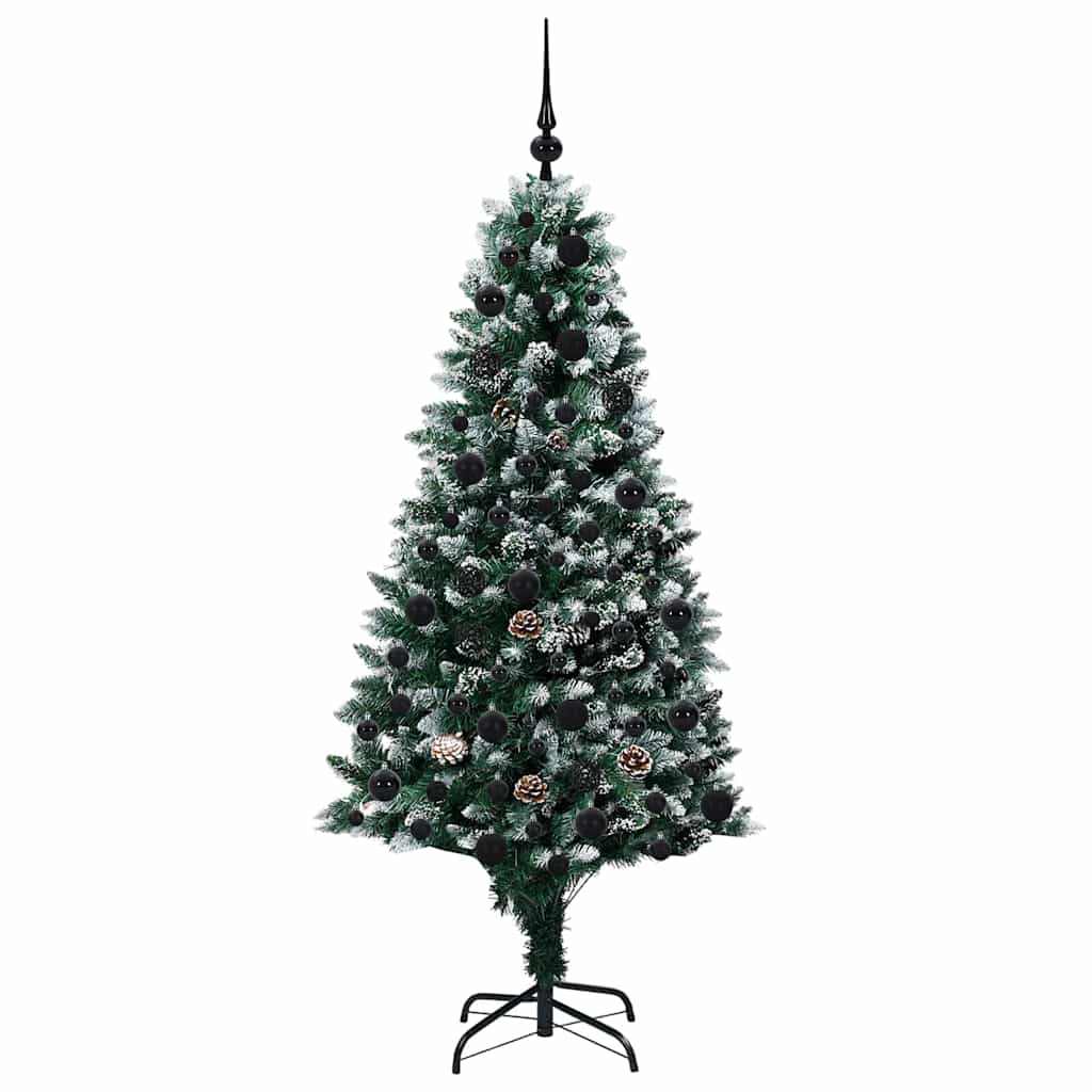 Artificial Christmas Tree with 300 LEDs with Stand Green 180 cm
