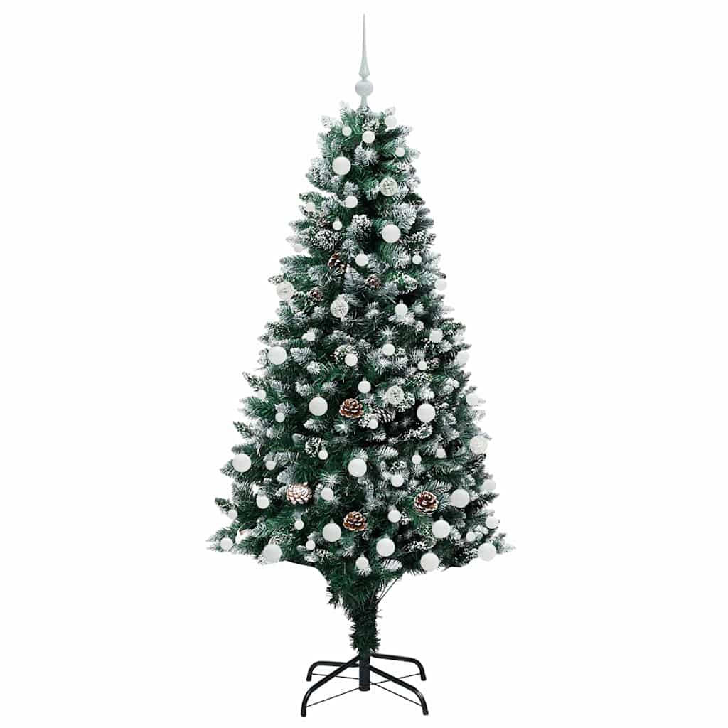 Artificial Christmas Tree with 300 LEDs with Stand Green 180 cm