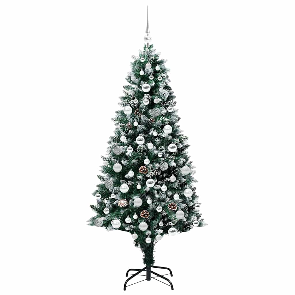 Artificial Christmas Tree with 300 LEDs with Stand Green 180 cm