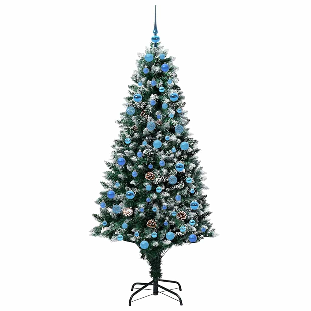Artificial Christmas Tree with 300 LEDs with Stand Green 180 cm