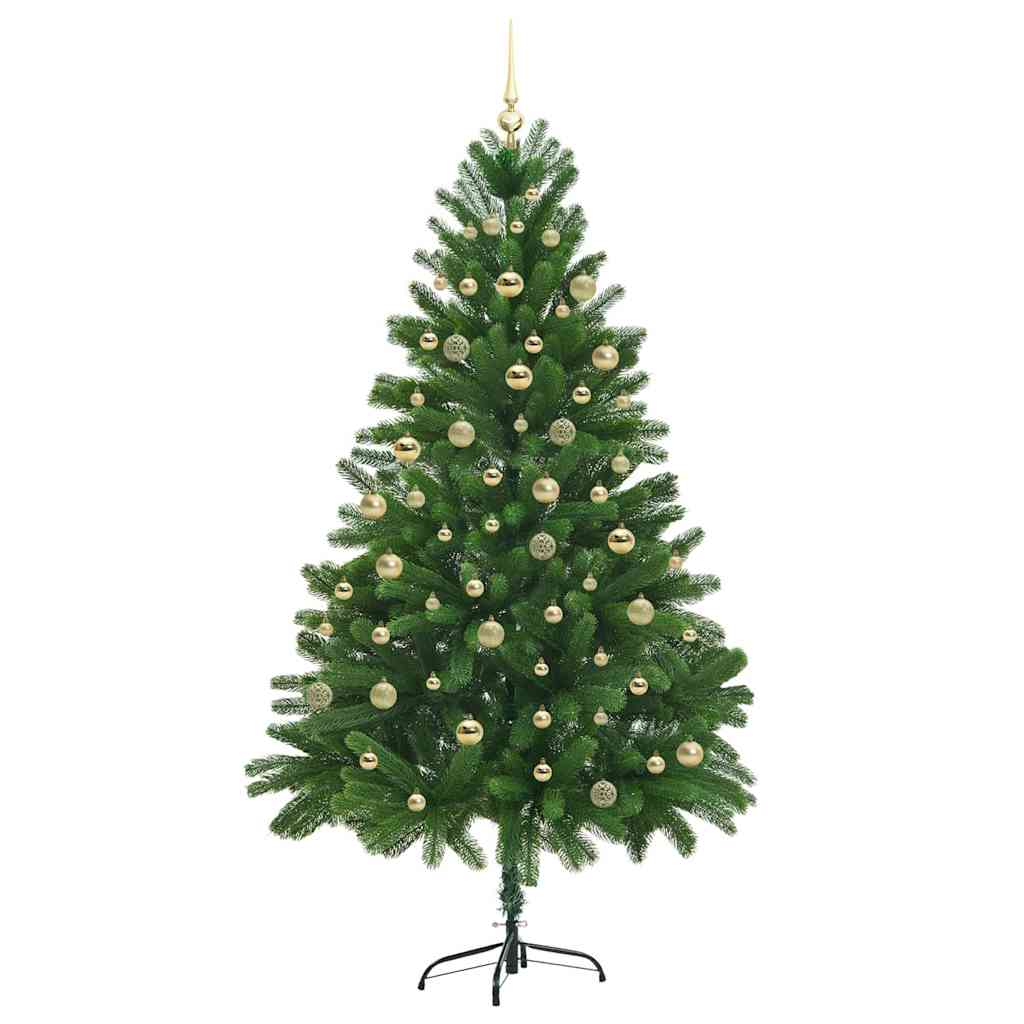 Artificial Christmas Tree with 300 LEDs with Stand Green 210 cm