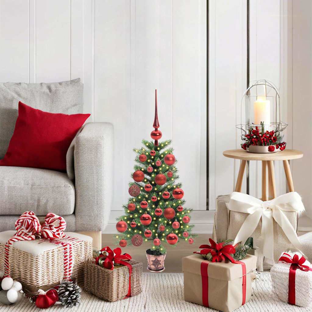 Christmas Tree with 150 LEDs with Stand Green 65 cm PE