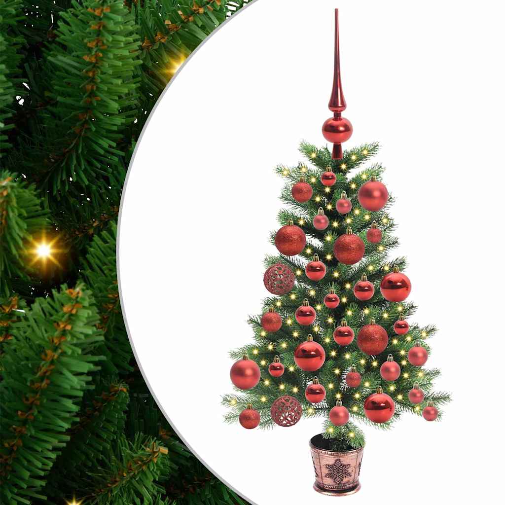 Christmas Tree with 150 LEDs with Stand Green 65 cm PE