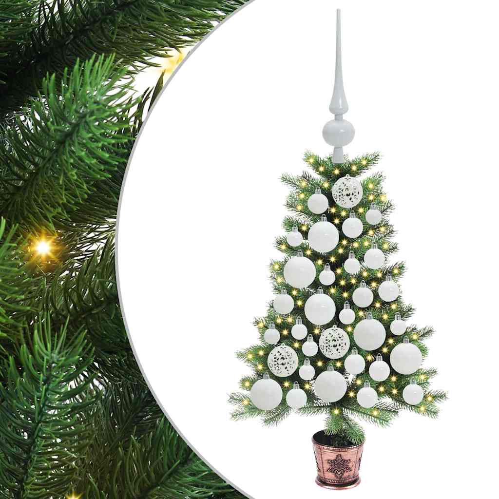 Christmas Tree with 150 LEDs with Stand Green 65 cm PE