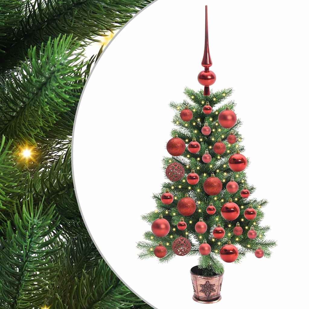 Christmas Tree with 150 LEDs with Stand Green 90 cm PE