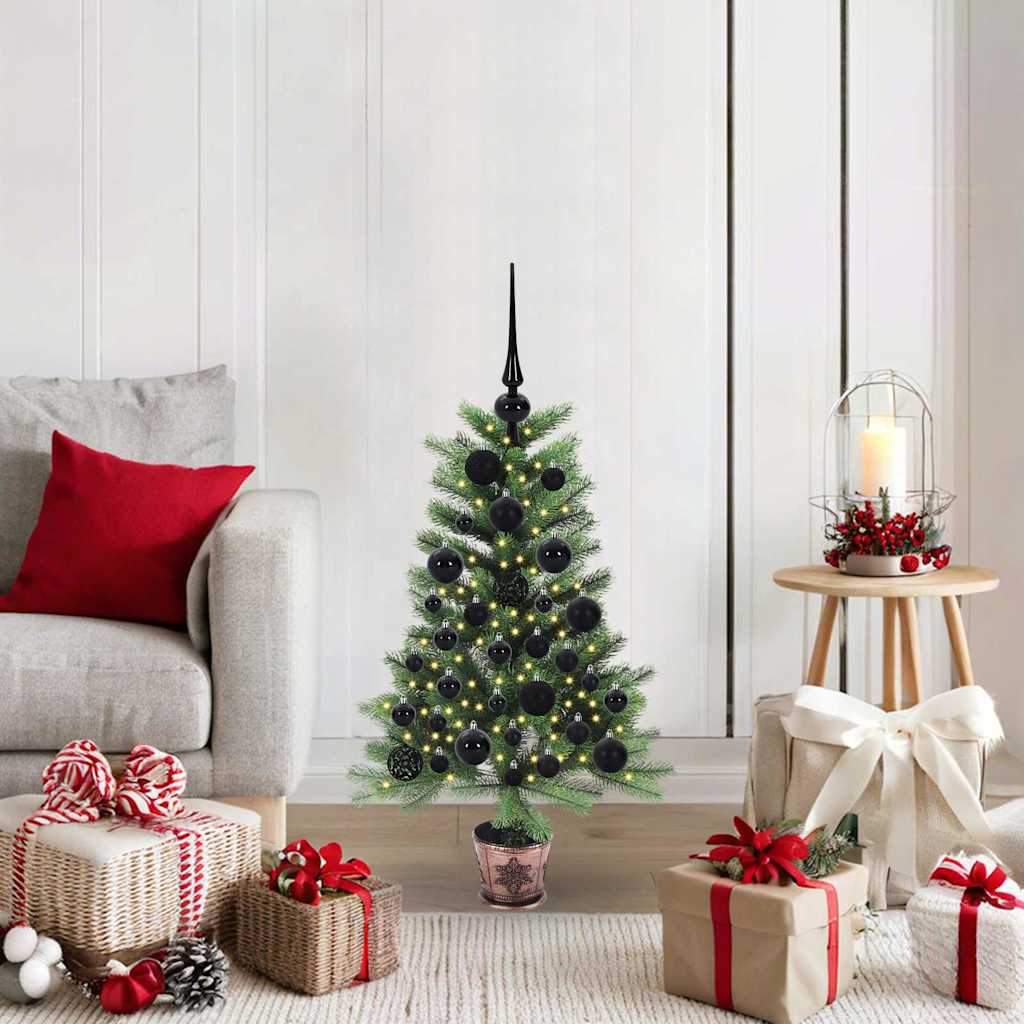 Christmas Tree with 150 LEDs with Stand Green 90 cm PE