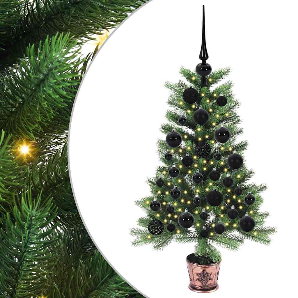 Christmas Tree with 150 LEDs with Stand Green 90 cm PE