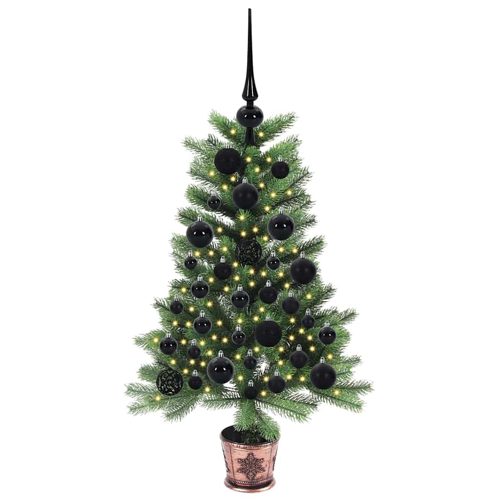 Christmas Tree with 150 LEDs with Stand Green 90 cm PE