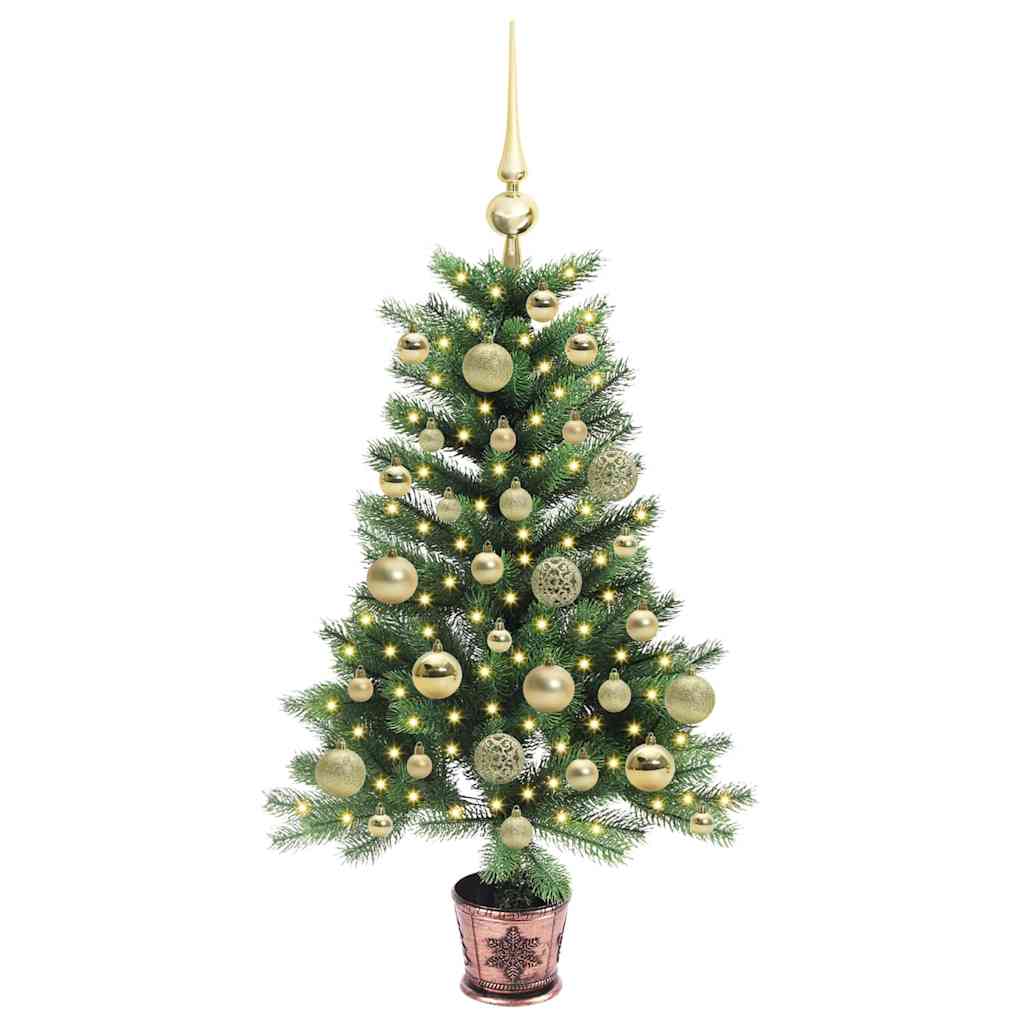 Christmas Tree with 150 LEDs with Stand Green 90 cm PE