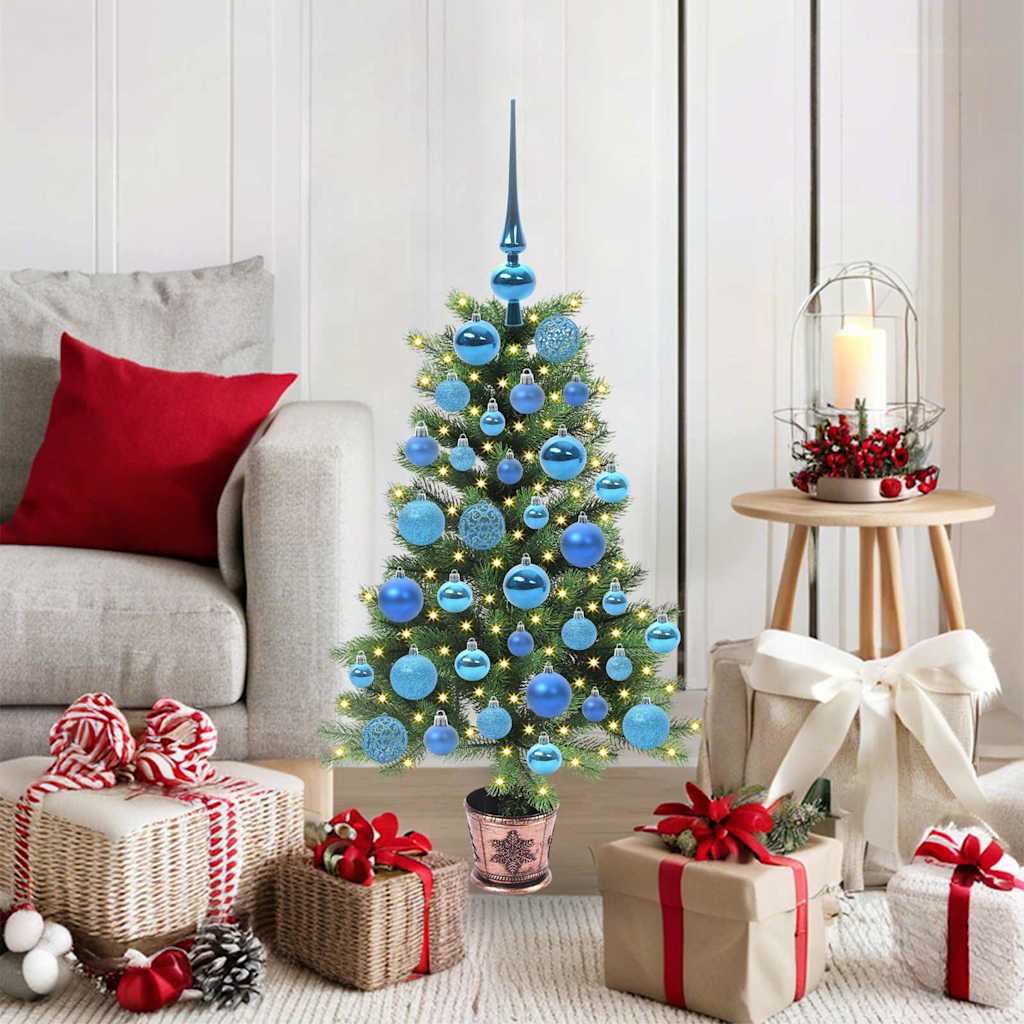 Christmas Tree with 150 LEDs with Stand Green 90 cm PE