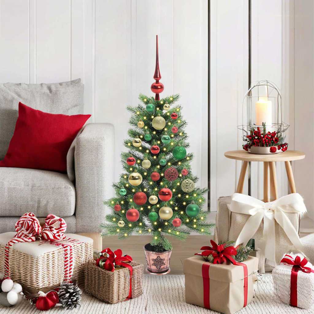 Christmas Tree with 150 LEDs with Stand Green 90 cm PE