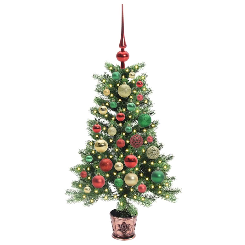 Christmas Tree with 150 LEDs with Stand Green 90 cm PE