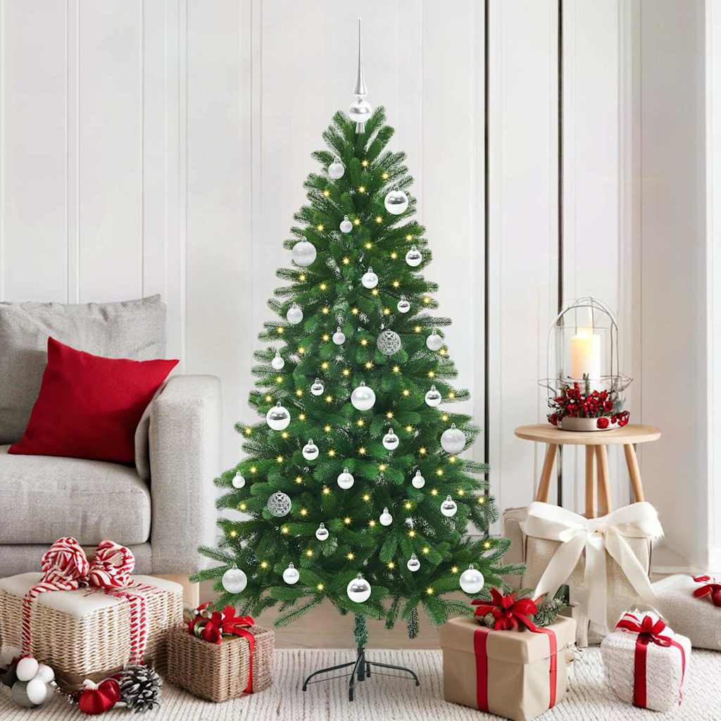 Christmas Tree with 150 LEDs with Stand Green 150 cm PE