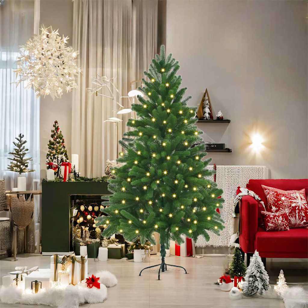 Christmas Tree with 300 LEDs with Stand Green 180 cm PE