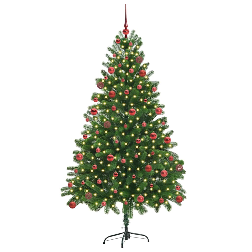 Christmas Tree with 300 LEDs with Stand Green 180 cm PE