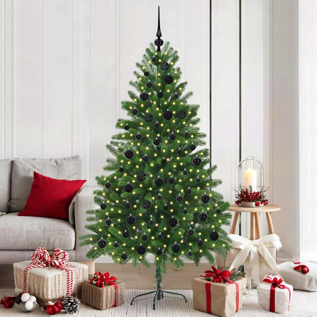 Christmas Tree with 300 LEDs with Stand Green 180 cm PE