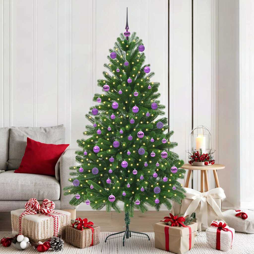 Christmas Tree with 300 LEDs with Stand Green 180 cm PE