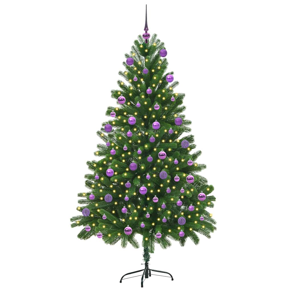 Christmas Tree with 300 LEDs with Stand Green 180 cm PE